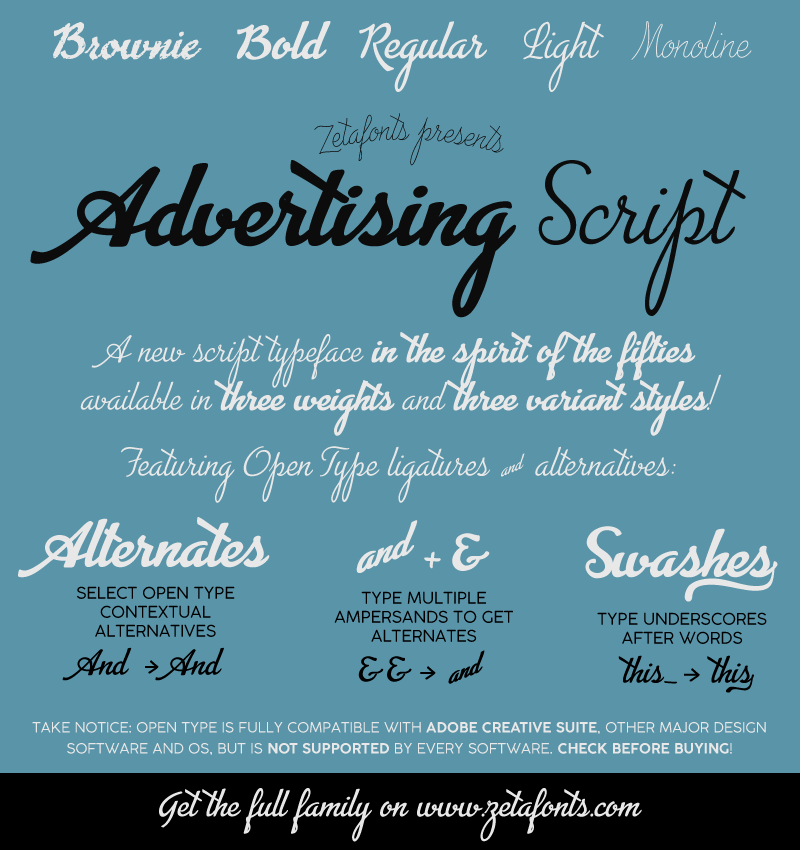 Advertising Script font